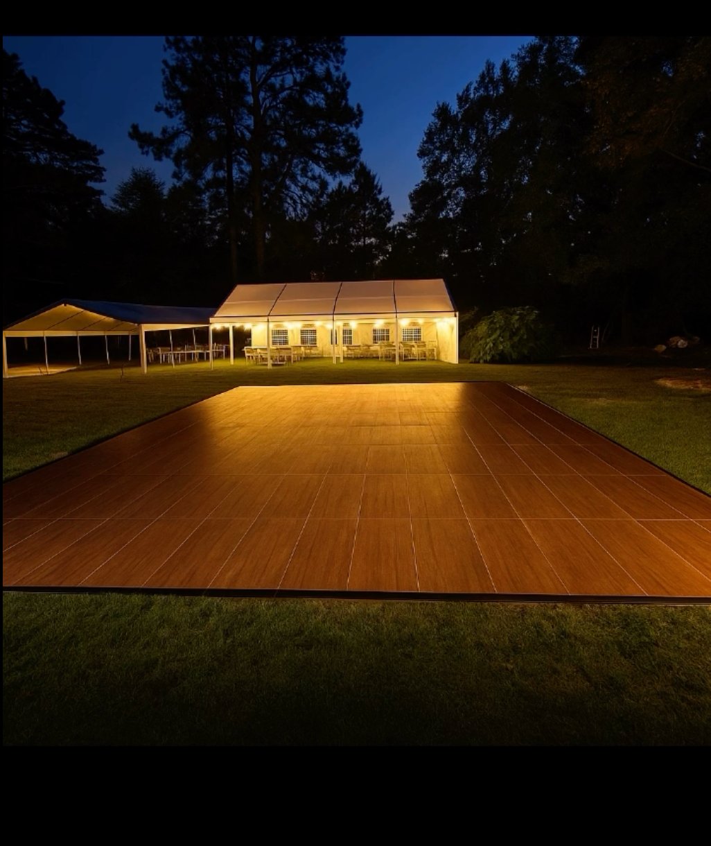 Elegant outdoor wedding tent decor