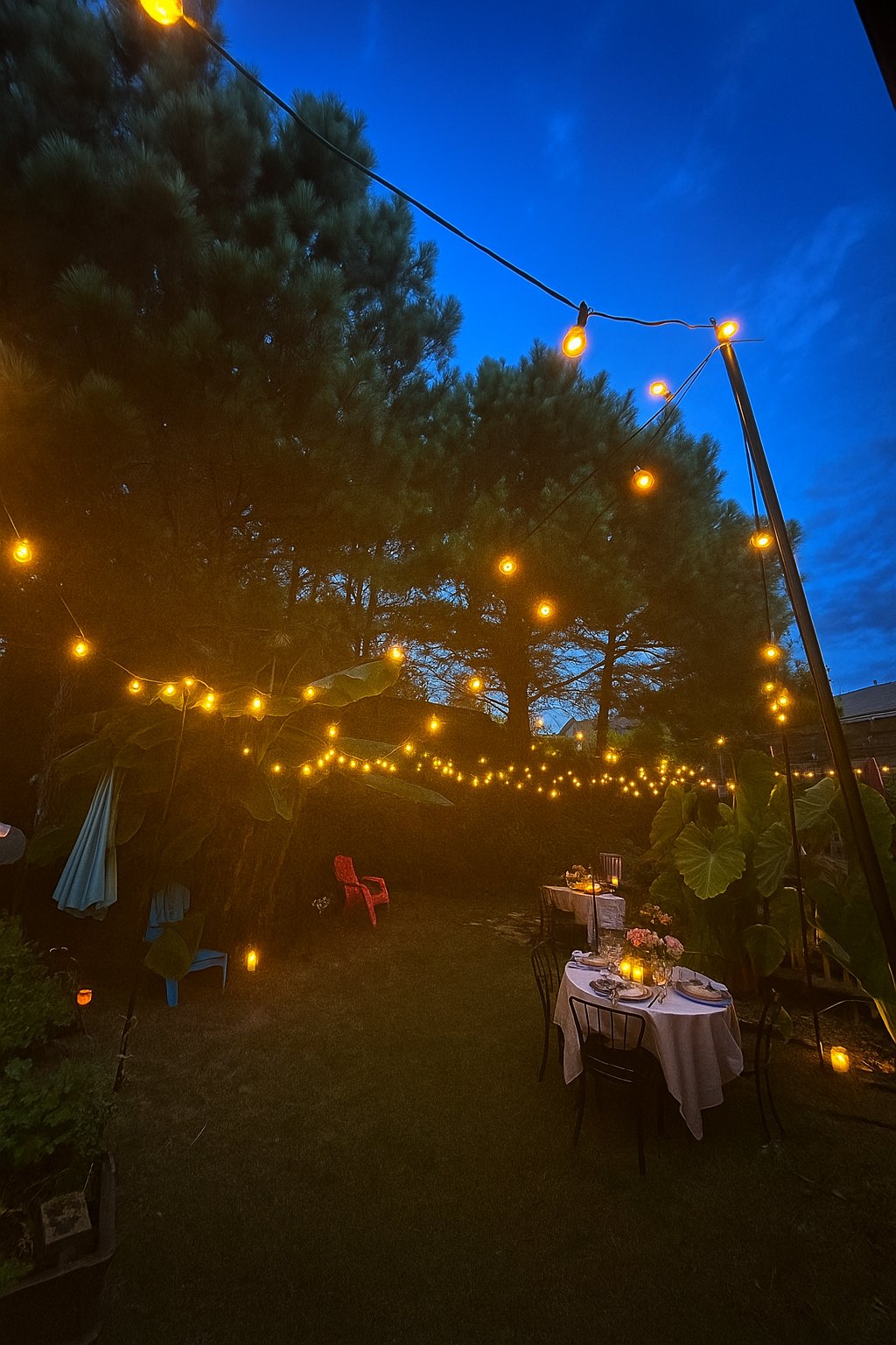 Farm wedding tent rental with tables